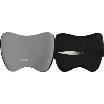 Cestovní polštářek Cestovní polštářek pod hlavu do autosedačky z paměťové pěny - šedý