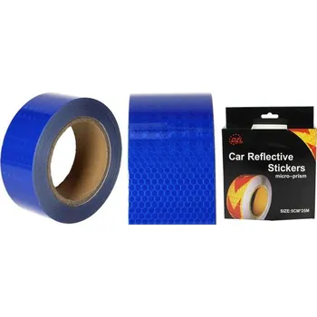 Reflexní lepící páska 25m Modrá