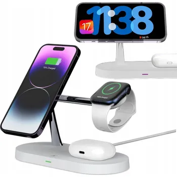 Pouzdro na mobilní telefon Bezdrátová nabíječka 15W pro MagSafe Tech-Protect pro iPhone/AirPods/Watch