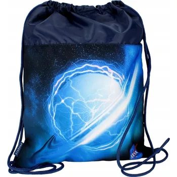 Školní sáček Vzorovaný sáček Starpak, modrý dětský sáček, školní potřeby, příslušenství do školy, sáček na tělocvik 40 x 34 cm