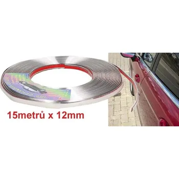 Polep vozidla Lepící chromovaný pás 15m šíře 12mm
