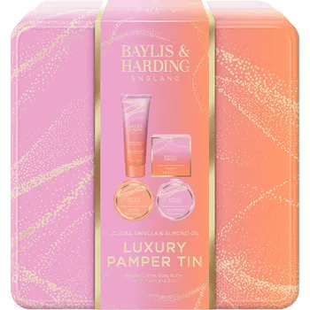 Kosmetická sada Baylis & Harding Dárková sada péče o tělo Jojoba, Vanilka & Mandlový olej 4 ks + 2 měsíce na vrácení zboží