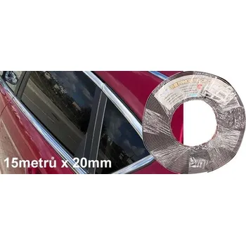 Polep vozidla Lepící chromovaný pás 15m šíře 20mm