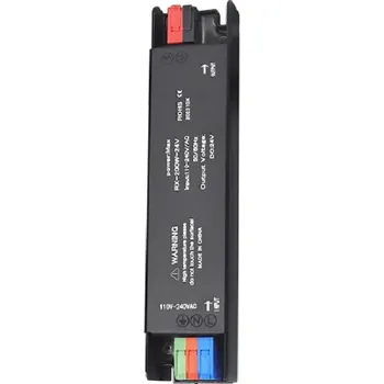 LED páska Ultra tenký osvětlovací transformátor AC110–240V na DC12V 200W Hliníkové pouzdro 164x40x24 mm Napájecí zdroj pro LED osvětlení