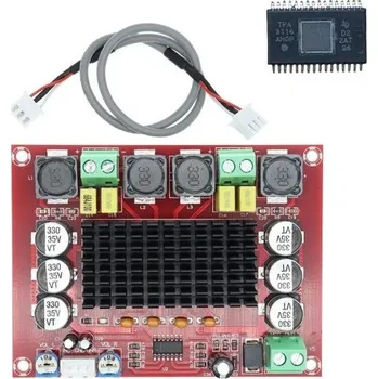 Hi-Fi komponenty XH-M543 Digitální audio zesilovač TPA3116D2 dvoukanálový stereo modul 2×120W třídy D deska výkonového zesilovače 12V 24V DC