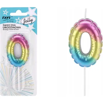 Dortová svíčka Narozeninové svíčky číslice 0 svíčka na dort
