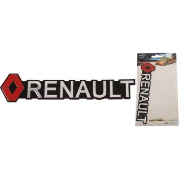 Samolepicí dekorace na vozidlo Kovová samolepka RENAULT 13 x 2,5 cm