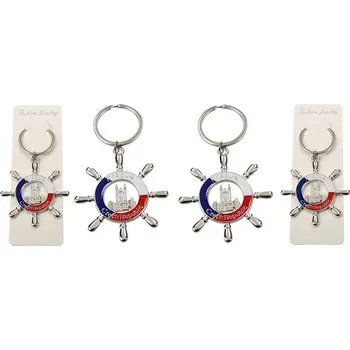 Klíčenka s kormidlem a vlajkou ČR