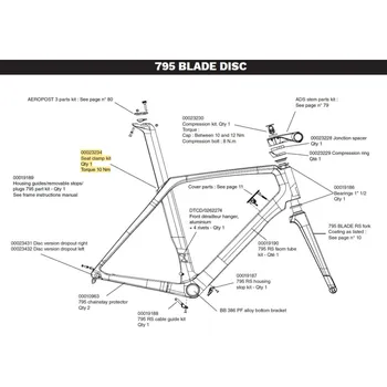 Náhradní díl LOOK Utahovací šroub sedlovky Blade RS / Flange Clamp Kit