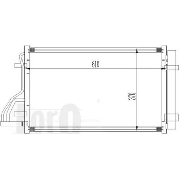 Výparník klimatizace LORO Kondenzátor klimatizace LOR 024-016-0005