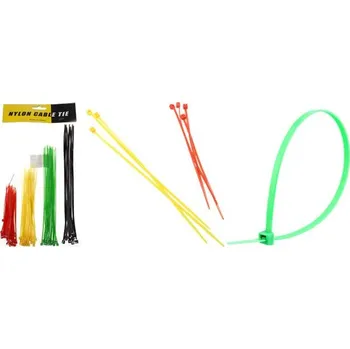Organizace kabelů Stahovací pásky barevné 4 barvy