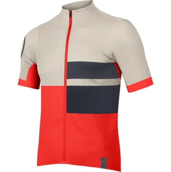 cyklistický dres Dres ENDURA FS260 Print Pomegranate, S