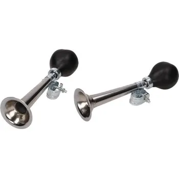 Zvonek na kolo Trumpeta na kolo 20 cm Chrom