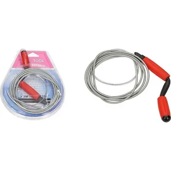 Ocelové protahovaci pero na čistění trubek 3m