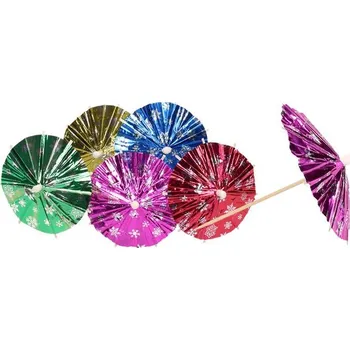 Party dekorace Paraplíčka na Drink Barevná 12 ks