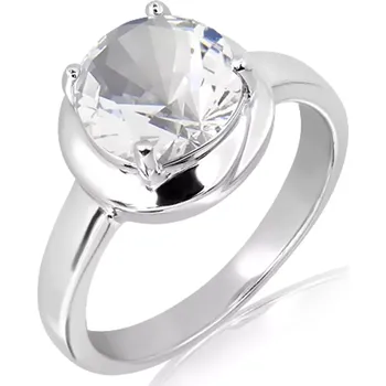 Prsten Fleur S White Topaz - prsten ze stříbra s bílým topazem