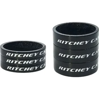 Hlavové složení Hlavové složení RITCHEY Spacers Wcs Carbon Black Ud Glossy 1-1/8 3X5mm + 3X10mm -
