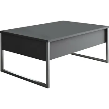 Konferenční stolek Luxe Anthracite and Silver, antracitová