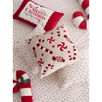 Povlak na dekorativní polštářek Sinsay - Povlak na polštář s vánočním motivem - krémová - 349GS-01X - 349GS-01X-ONE