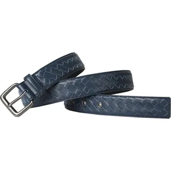 Opasek Pánský kožený pásek L361 tmavě modrá 125 cm