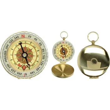 Vyklápěcí kompas 5cm zlatý kovový Nakida