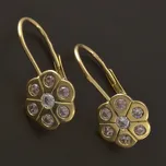 Goldpoint Zlaté náušnice květy růžové Váha: 2.25 g