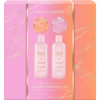 Baylis & Harding Dárková sada Jojoba, Vanilka & Mandlový olej Bathtime Set 4 ks + 2 měsíce na vrácení zboží
