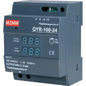 Měnič napětí Spínaný napájecí zdroj na DIN lištu AC 100–240V DC 24V 4,16A 100W Kompaktní zdroj pro průmyslové použití 7 x 9 x 5,5 cm