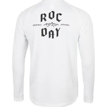 cyklistický dres Dres s dlouhým rukávem ROCDAY Park Long White, XXL