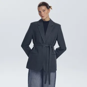 Reserved - Blejzr s&nbsp;ozdobným vázáním - tmavě šedá - 525GG-90M - 525GG-90M-XL