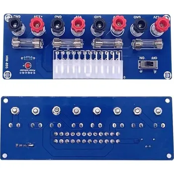 Sada nářadí XH-M229 ATX napájecí adaptér 24pinová deska sběrnice s výstupní svorkovnicí Modul napájení pro stolní šasi PC 3,3V 5V 12V 24V přepínač