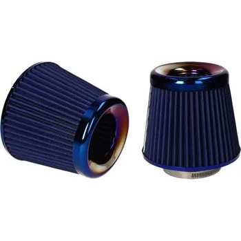 Filtr pro motocykl Filtr Racing vzduchový velký s přírubou 70mm modrý