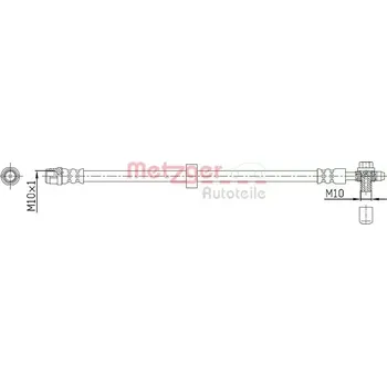 Brzdová hadice METZGER Brzdová hadice MTG 4116215
