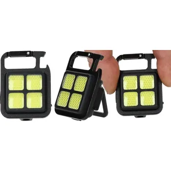 Svítilna Mini přenosná kapesní USB dobíjecí LED svítilna s COB diodami do kříže