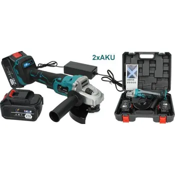 Bruska Akumulátorová Ruční Bruska Grita 125 mm včetně 2x4000mAh baterie 21V