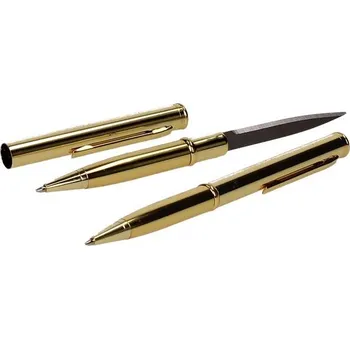 Kovová propiska 2v1 Zlatá