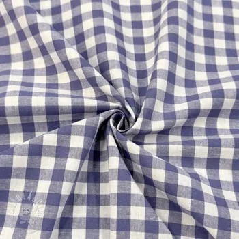 Bavlněná látka Check lavender