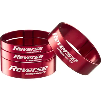 Hlavové složení Podložky Reverse Alloy Ultra-Lite set 1 1/8" Red