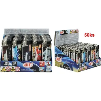 Zapalovač Sada zapalovačů rychlá auta 50 ks Ait