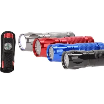 Svítilna Kovová LED svítilna s kompasem