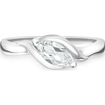 Prsten Agnes S White Topaz - prsten ze stříbra s bílým topazem