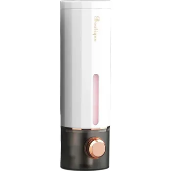 Dávkovač mýdla Nástěnný neperforující dávkovač mýdla 450 ml ABS+PS držák na sprchový gel šampon a dezinfekci bez vrtání domácí hotelová koupelna bílá