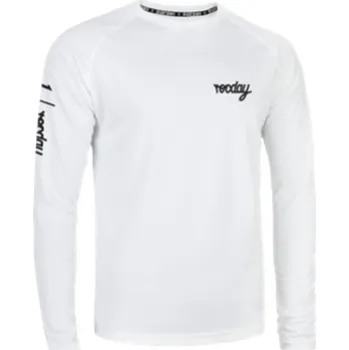 cyklistický dres Dres s dlouhým rukávem ROCDAY Podium White, XL