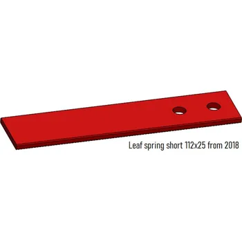 vozík za kolo Listové péro QERIDOO krátké 112 x 25 mm pro vozíky od roku 2018