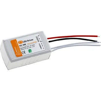 LED páska Transformátor pro LED osvětlení 12V 18W 1,5A AC 90-240V Ochrana proti zkratu a přepětí Kompaktní adaptér 6,7 x 3,9 x 2,9 cm
