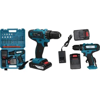 Aku vrtačka 36V včetně 2 kusů 36Vf baterií + sada bitů