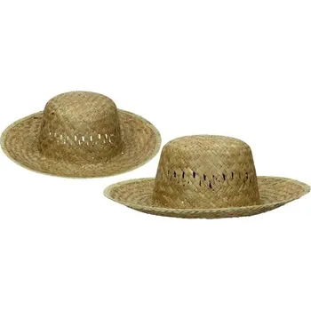 Klobouk Slaměný klobouk kulatý - 59cm