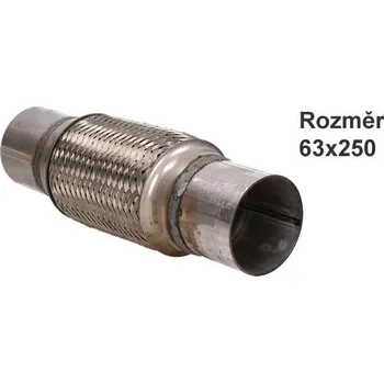 Výfuková trubka Vlnovec výfuku - pružný díl výfuku (63x250)