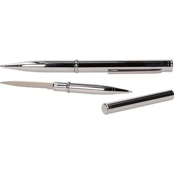 Kovová propiska 2v1 Stříbrná