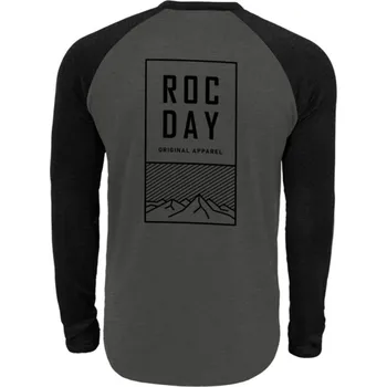 cyklistický dres Dres s dlouhým rukávem ROCDAY Stage Black/Grey, XL